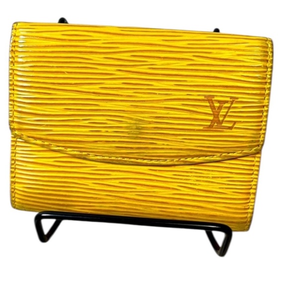 Louis Vuitton Yellow Epi Card/Coin Case - Picture 1 of 11